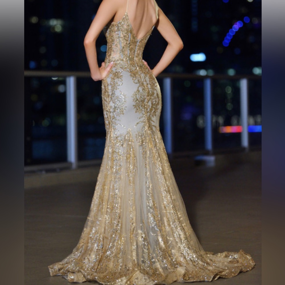 Homecoming/prom dress gold
